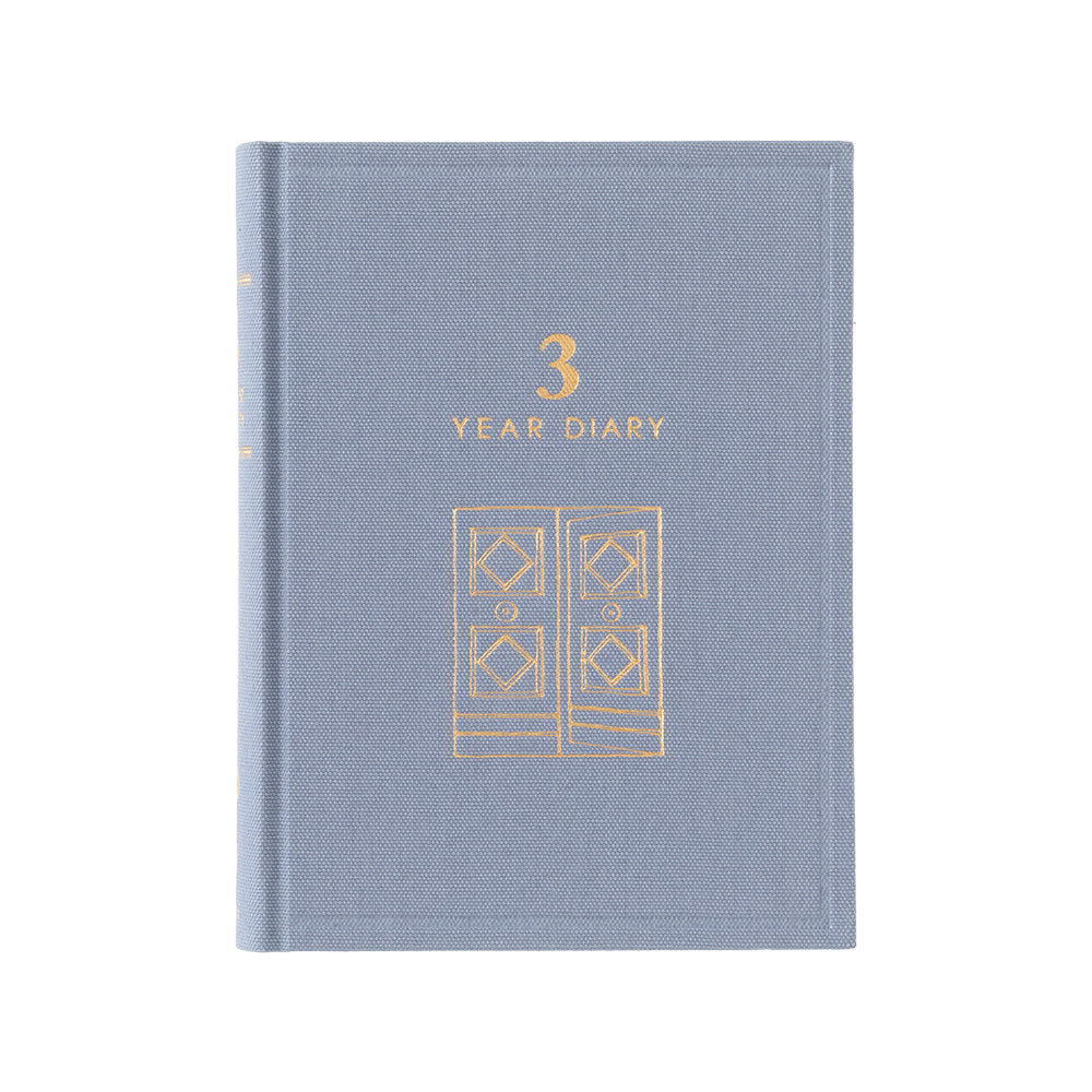 Midori 3-Year Diary Gate Mini – Blue-Purple — Midori md diary &amp; calendar — premium stationery and lifestyle, at Cityluxe Singapore