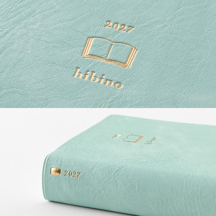 Midori A6 Diary Hibino Blue Green 2027