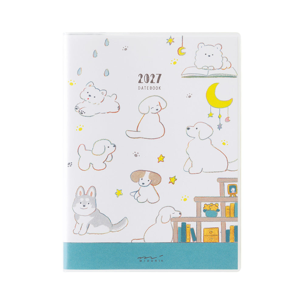 Midori A6 Pocket Diary Dog 2027