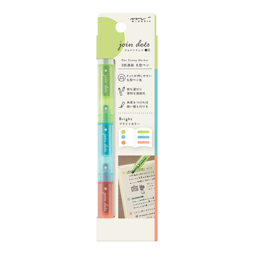 Midori Connecting Pen Join Dots - Bright A