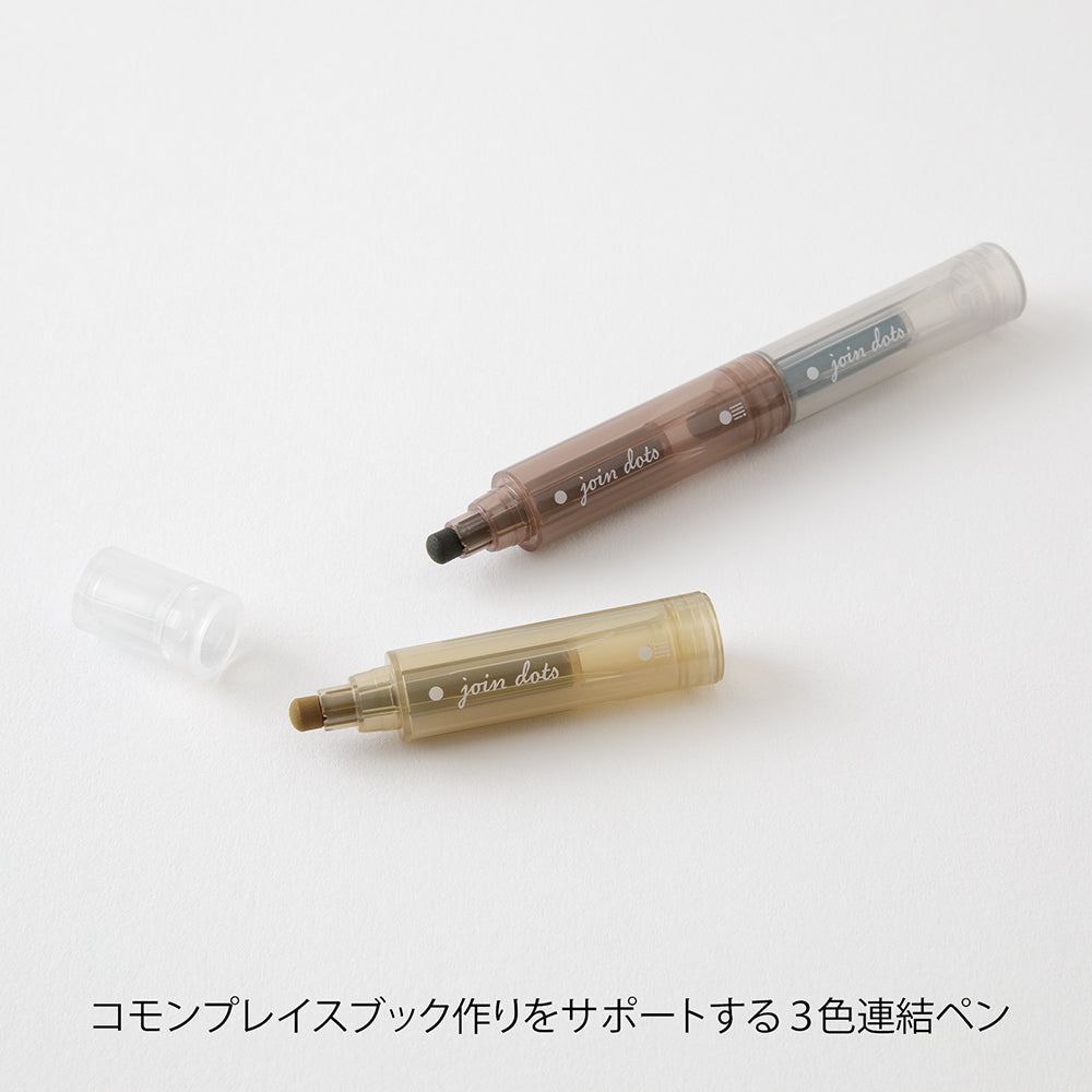 Midori Connecting Pen Join Dots - Mocha A