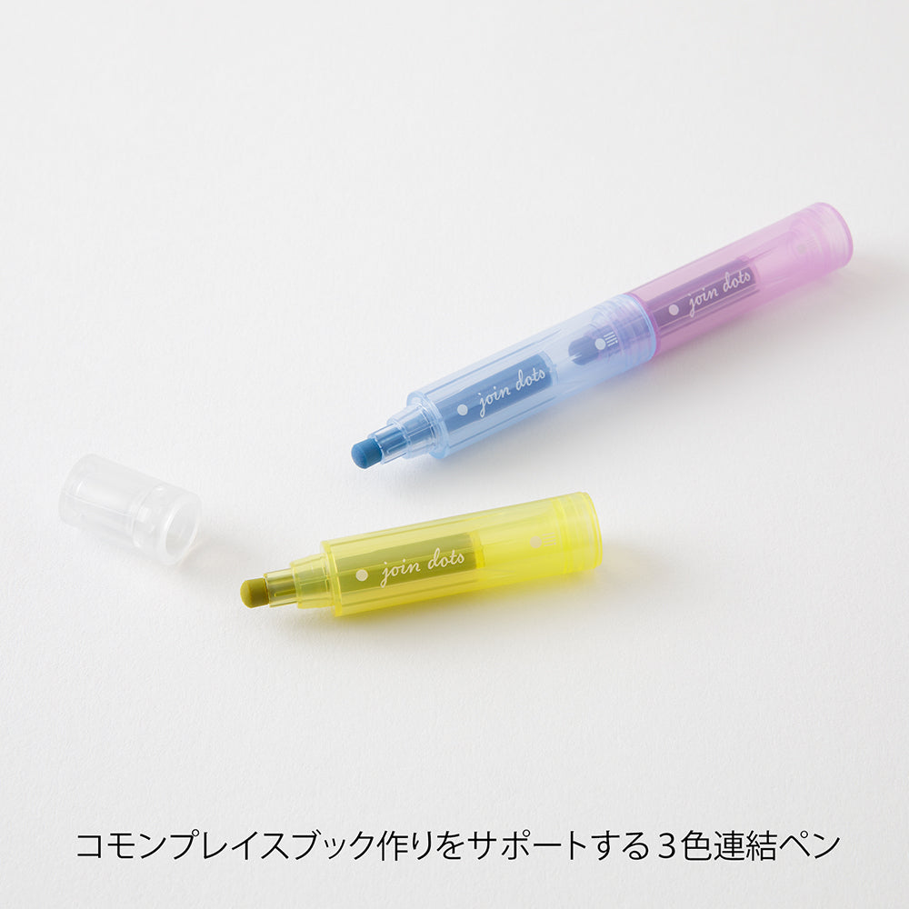 Midori Connecting Pen Join Dots - Pastel A