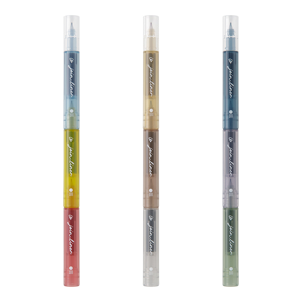 Midori Connecting Pen Join Liner - Grayish Tone Set (3 Colors)