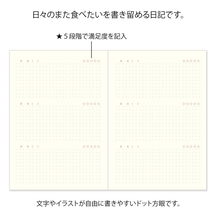 Midori Diary Yummy — with packaging