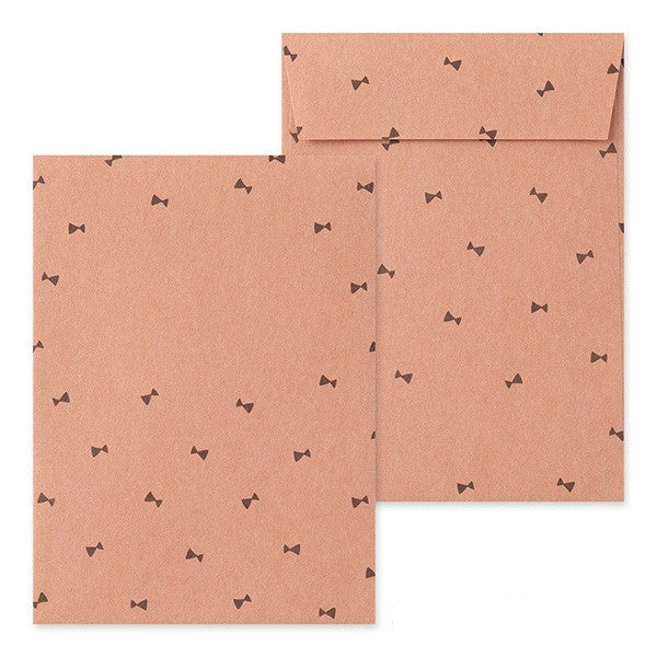 Midori Letter Paper &amp; Envelopes with Stickers 947 Black Cat A