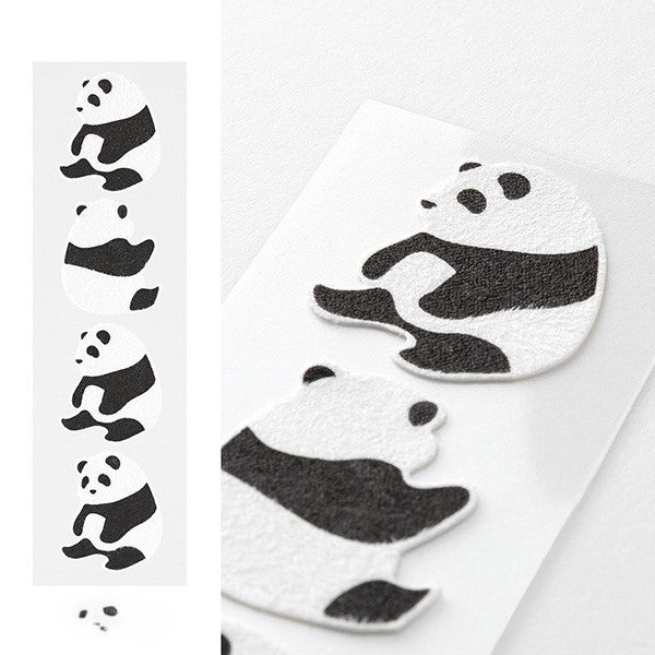 Midori Letter Paper &amp; Envelopes with Stickers 948 Panda A — in use
