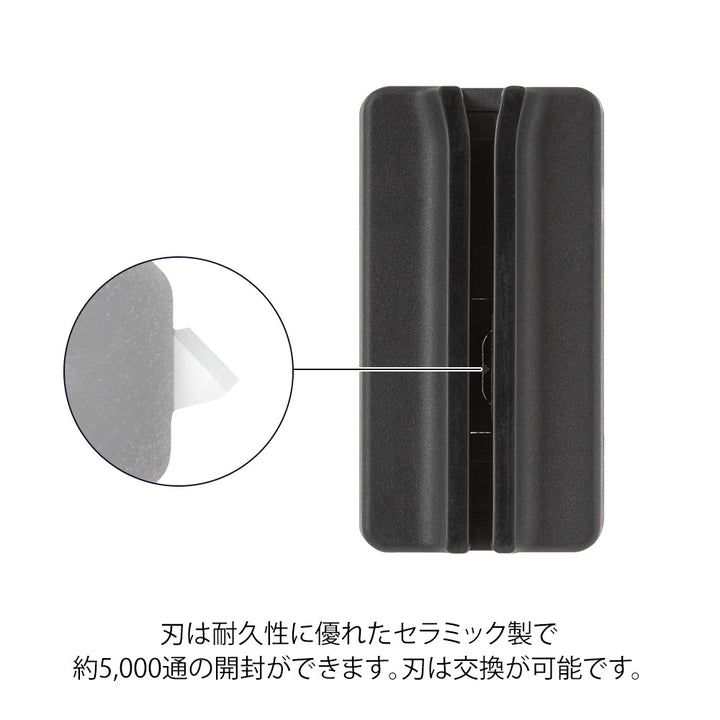 Midori Magnet Letter Cutter Ceramic Blade Black - ceramic blade detail