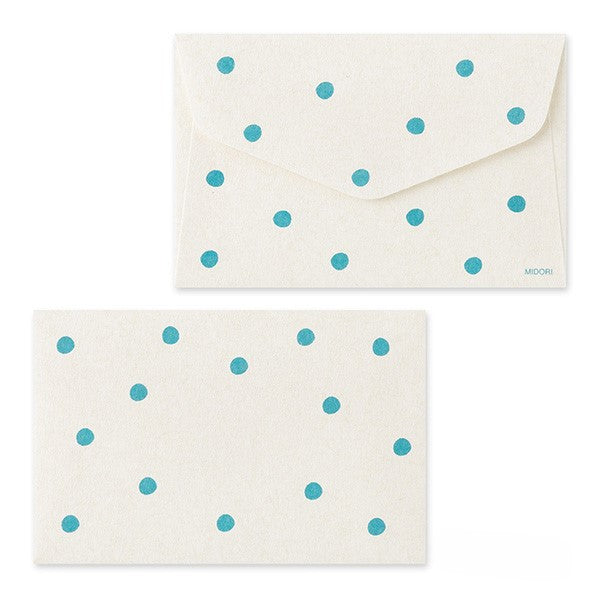 Midori Mini Letter Paper &amp; Envelopes with Stickers 950 Penguin A — with packaging