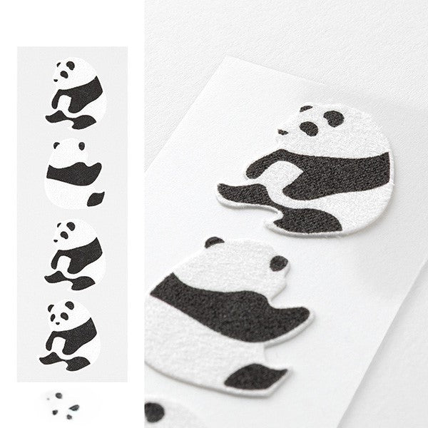 Midori Mini Letter Paper &amp; Envelopes with Stickers 952 Panda A — in use