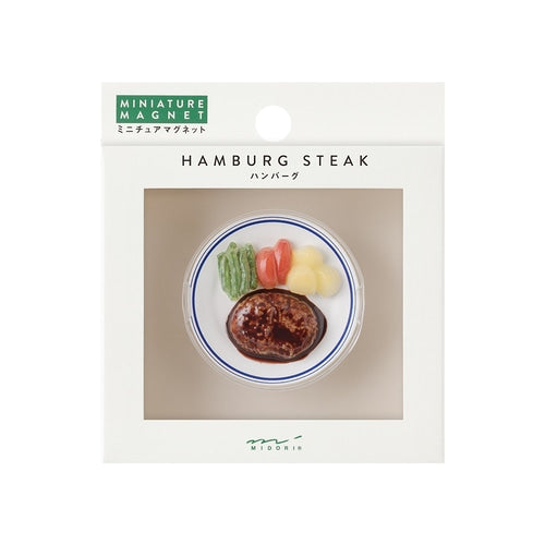 Midori Miniature Magnet - Hamburg Steak — side view