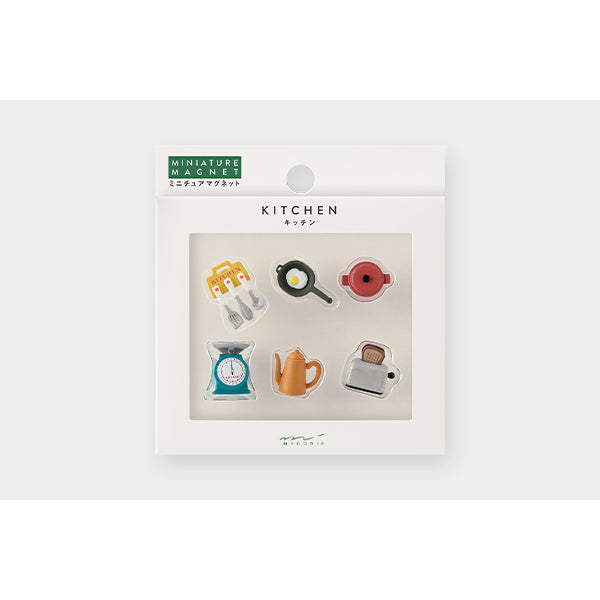 Midori Miniature Magnet - Kitchen C (Set of 6) – packaging