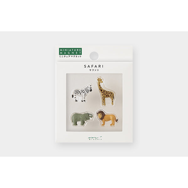 Midori Miniature Magnet - Safari B (Set of 4) – packaging