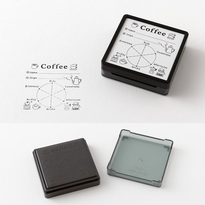 Midori Paintable Stamp Pre-inked - Coffee — detail view