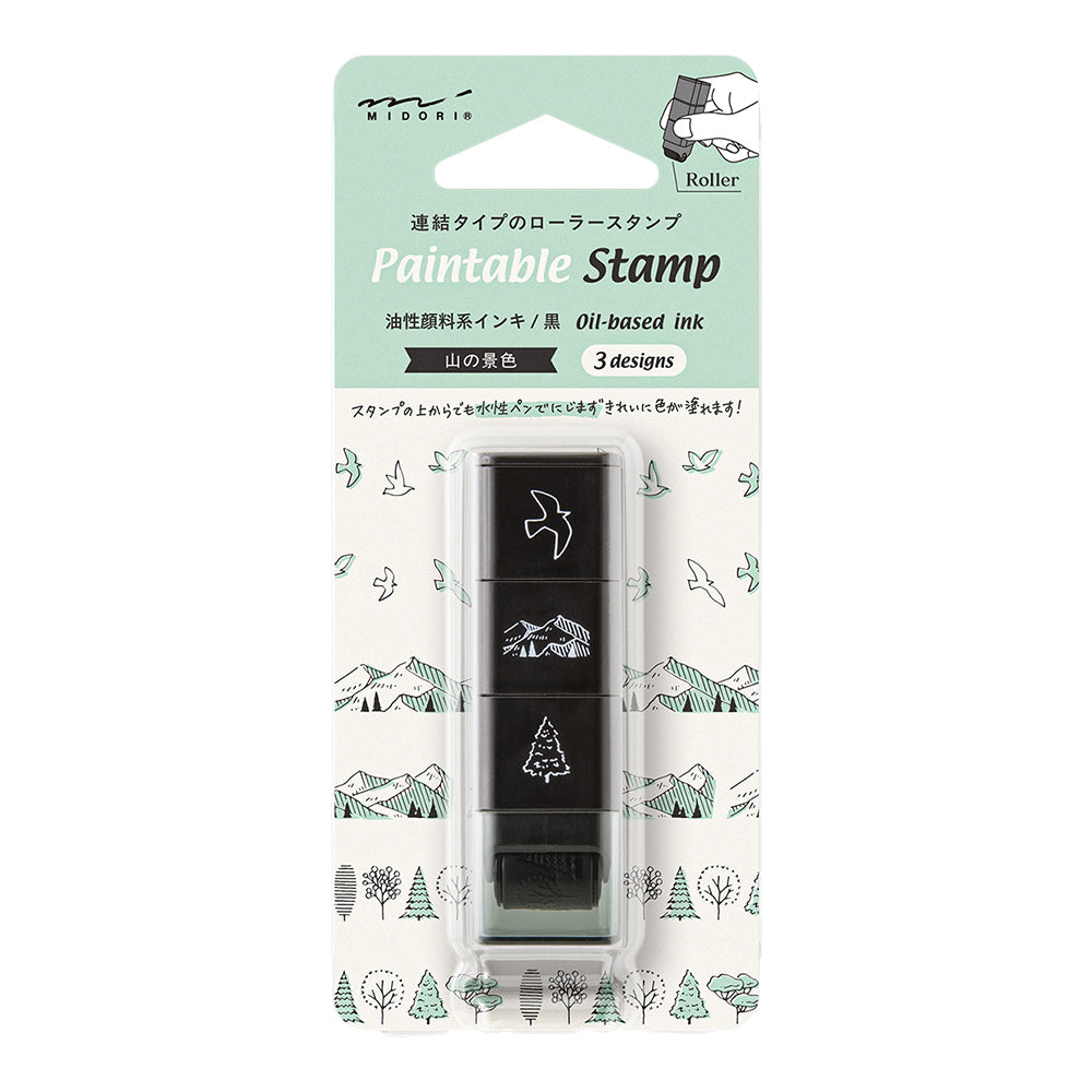 Midori Paintable Stamp Roller Mountain View, Midori, Stamp Roller, Midori Paintable Stamp Roller, Cityluxe