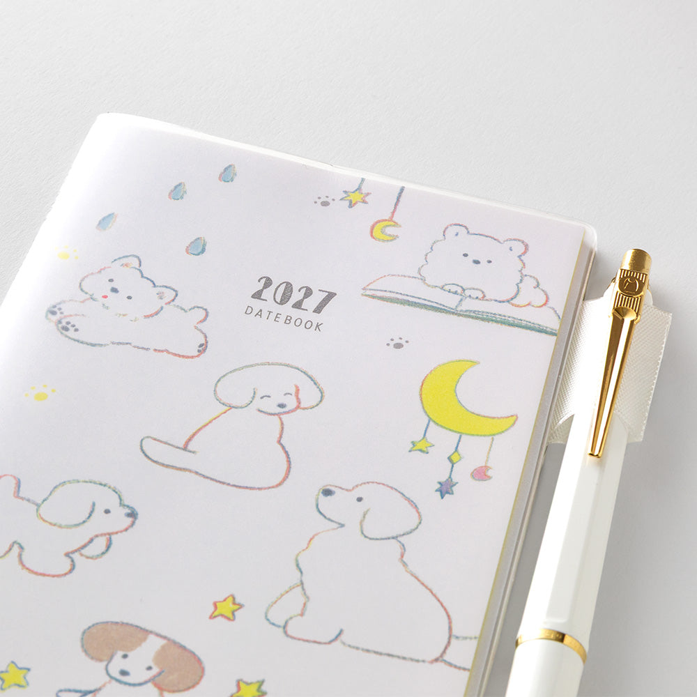 Midori Slim Pocket Diary Dog 2027