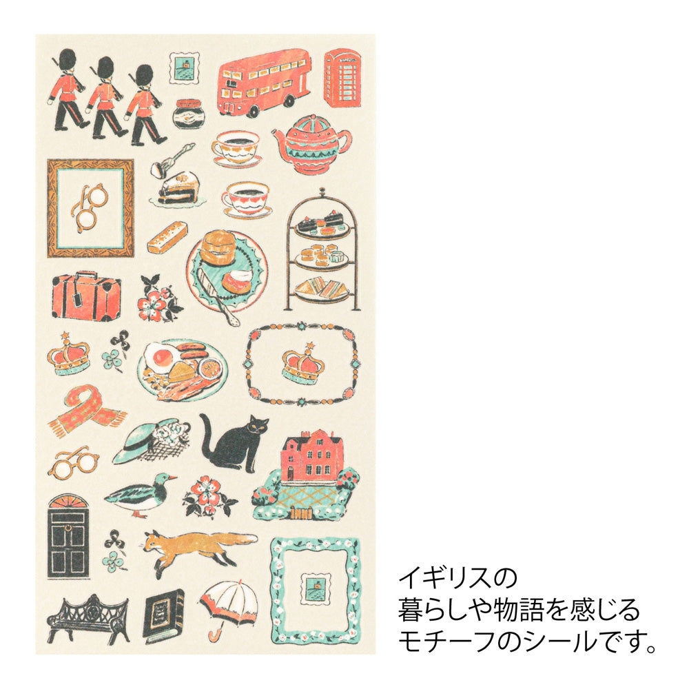 Midori Sticker 2710 British Motifs — side view