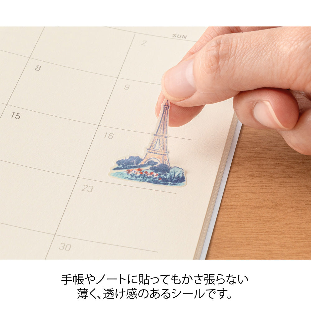 Midori Sticker 2711 French Motifs — in use