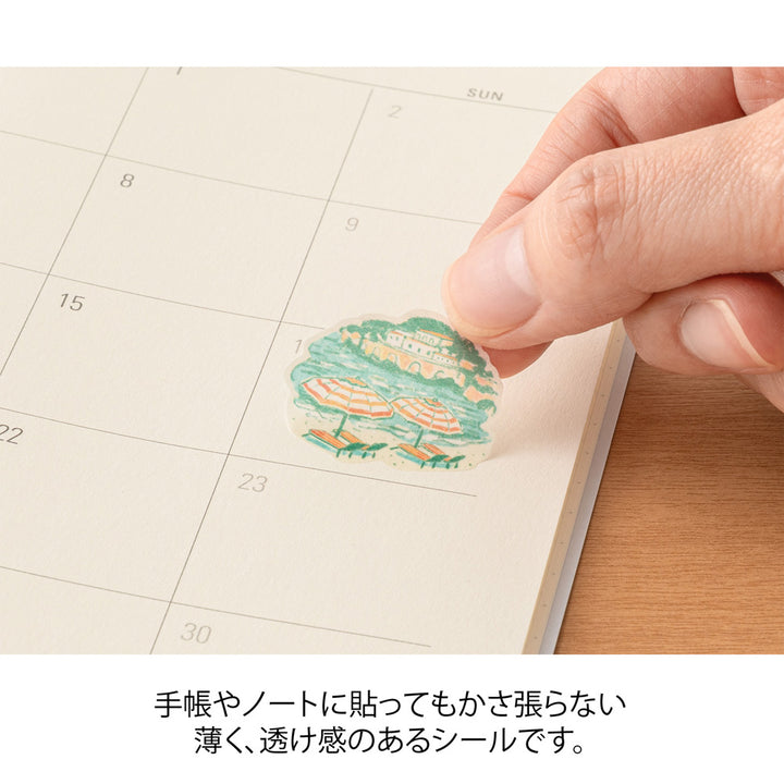 Midori Sticker 2712 Italian Motifs — in use