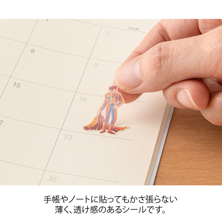 Midori Sticker 2713 Spanish Motifs — in use