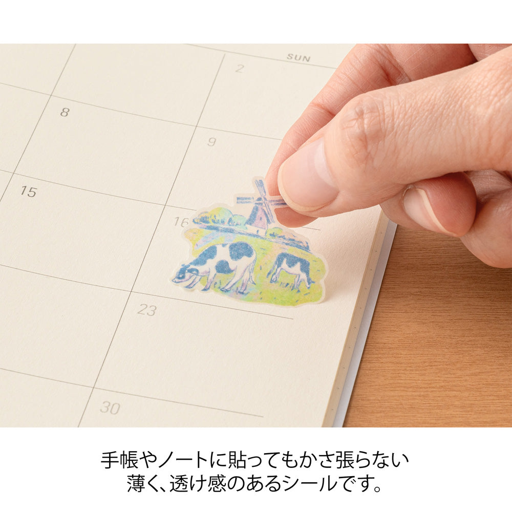 Midori Sticker 2715 Dutch Motifs — in use