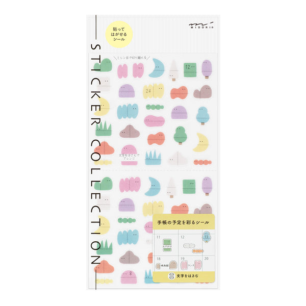 Midori Sticker 2746 Side-Frame Loose Illustration