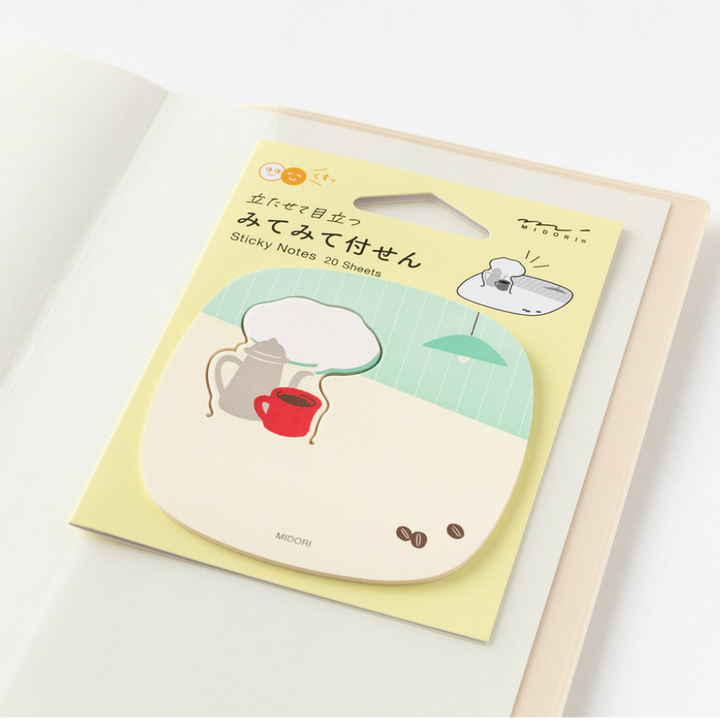 Midori Sticky Notes Pop-up Coffee — side view