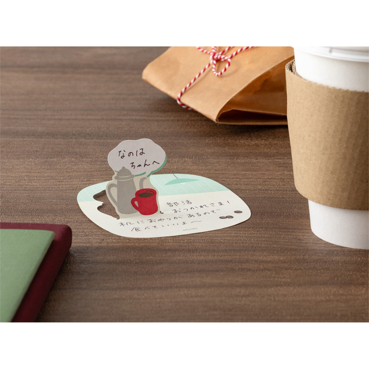 Midori Sticky Notes Pop-up Coffee — detail view