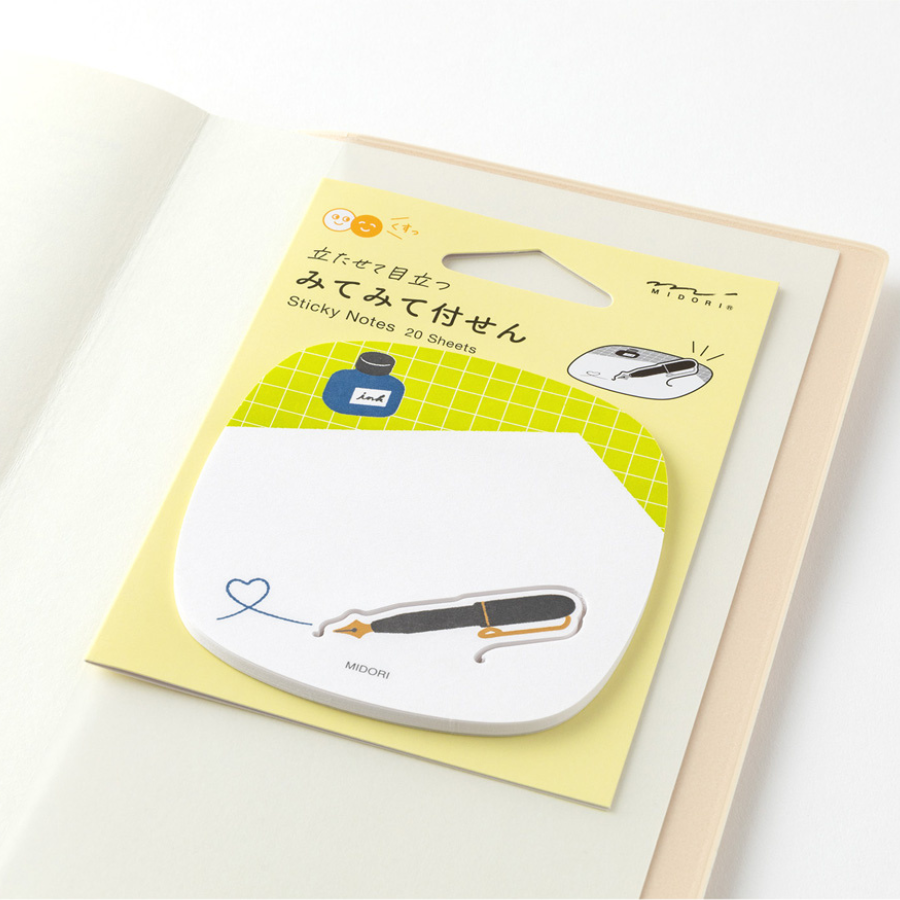 Midori Sticky Notes Pop-up Pen — side view