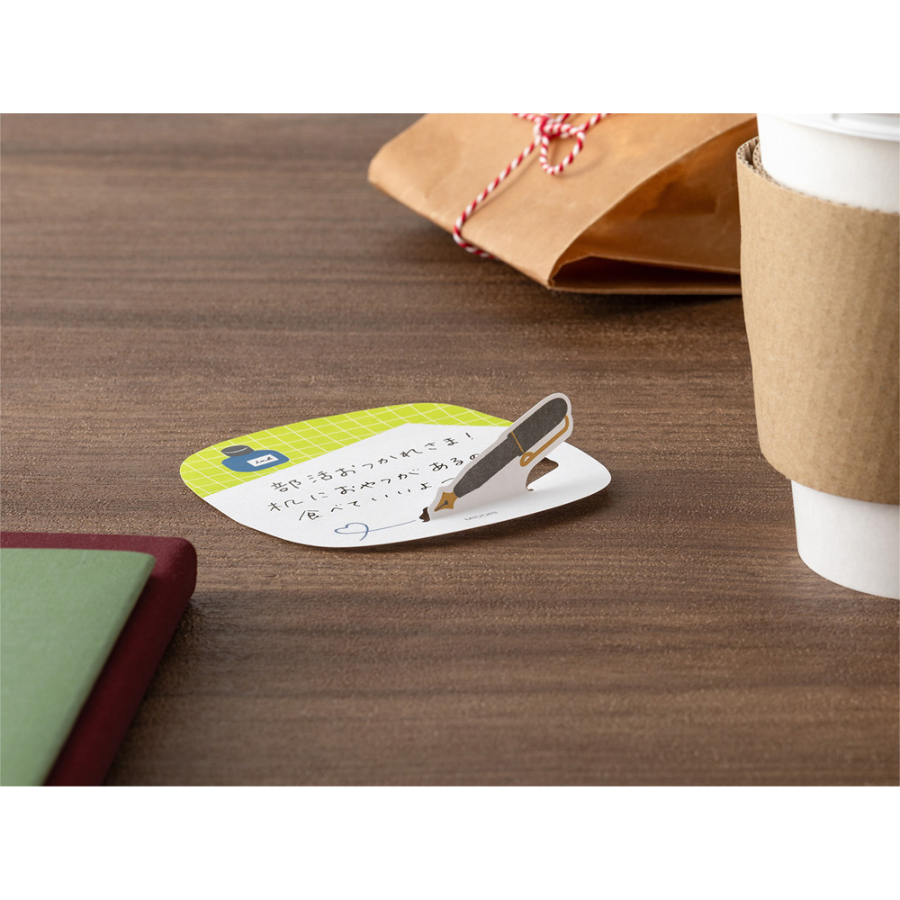 Midori Sticky Notes Pop-up Pen — with packaging