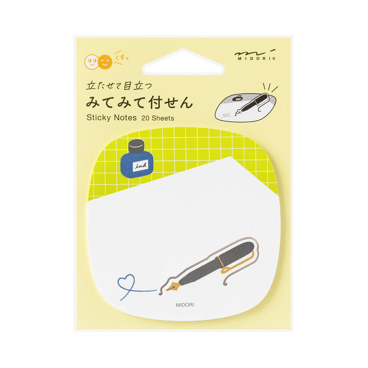 Midori Sticky Notes Pop-up Pen — front view