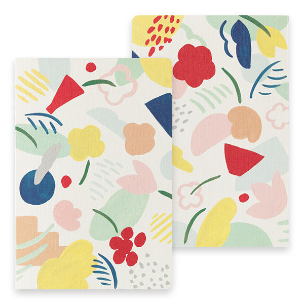 Midori Yuru Log Notebook B6 - Motif Textile A