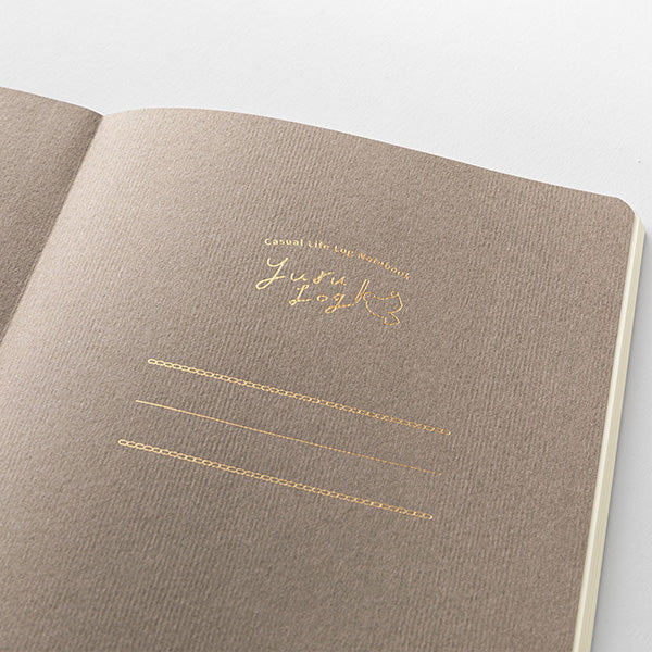 Midori Yuru Log Notebook B6 - Motif Textile A