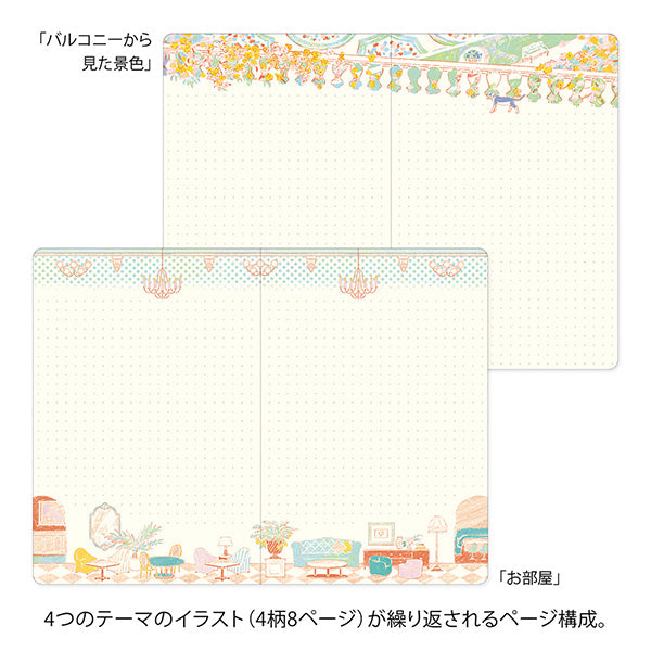 Midori Yuru Log Notebook B6 - Travel &amp; Hotel A