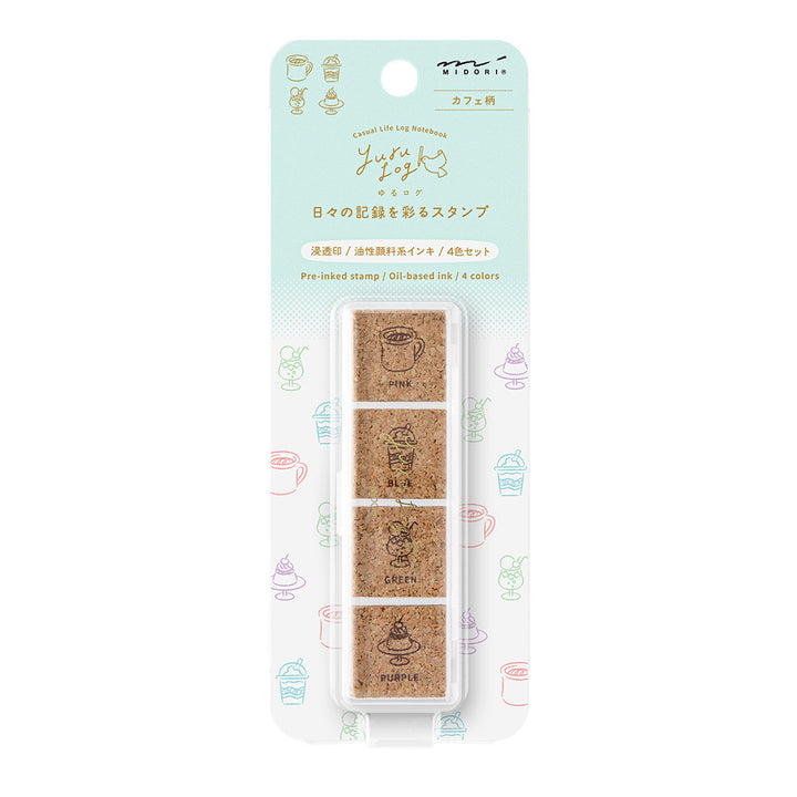 Midori Yuru Log Pre-inked Stamp Cafe, Midori, Pre-inked Stamp, Yuru Log, Midori Pre-inked Stamp, Cityluxe