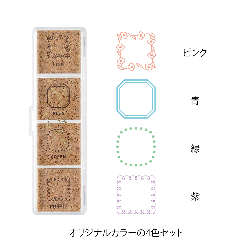 Midori Yuru Log Pre-inked Stamp Geometry, Midori, Pre-inked Stamp, Yuru Log, Midori Pre-inked Stamp, Cityluxe
