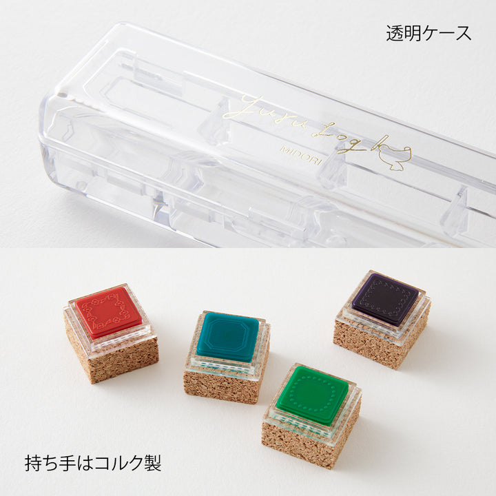 Midori Yuru Log Pre-inked Stamp Geometry, Midori, Pre-inked Stamp, Yuru Log, Midori Pre-inked Stamp, Cityluxe