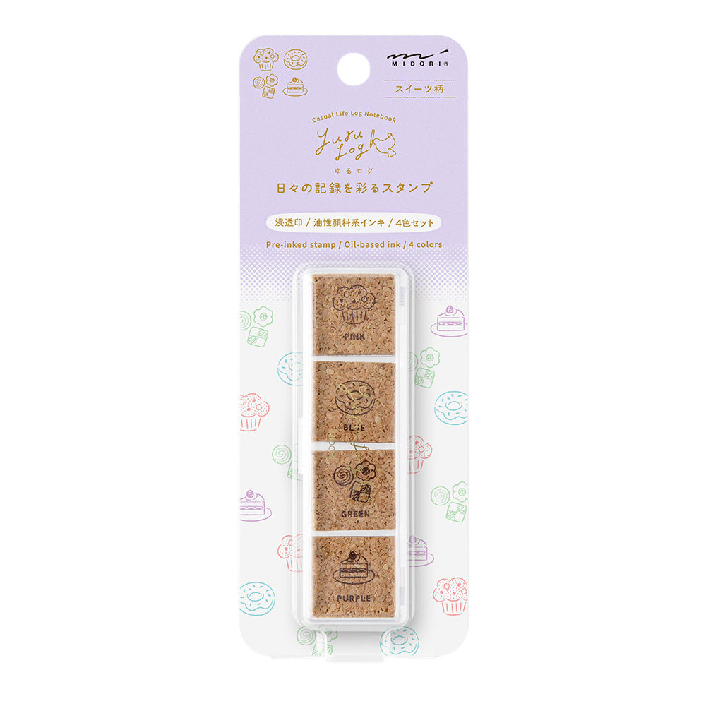 Midori Yuru Log Pre-inked Stamp Sweet, Midori, Pre-inked Stamp, Yuru Log, Midori Pre-inked Stamp, Cityluxe