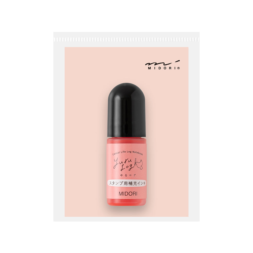 Midori Yuru Log Stamp Pre-inked Refill Ink Pink, Midori, Yuru Log, Pre-inked Refill Ink, Ink Refill, Stamp Ink Refill, Cityluxe