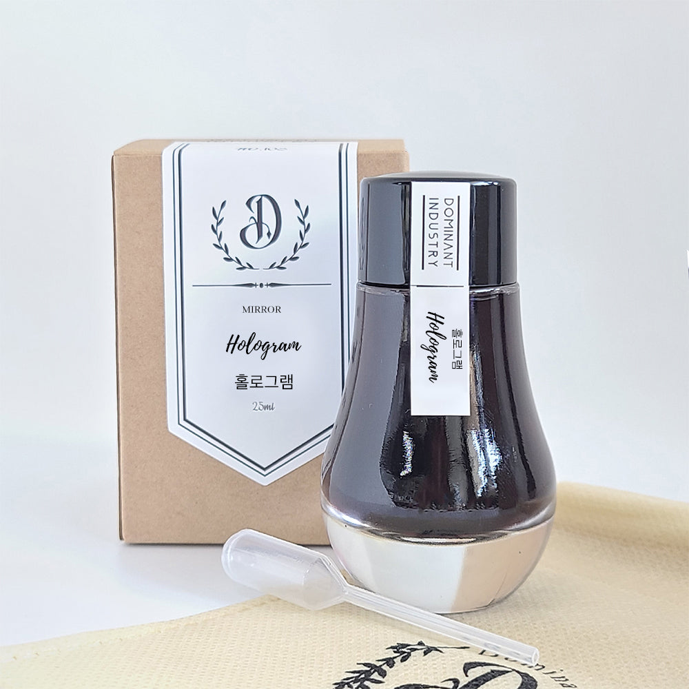 Dominant Industry Mirror 25ml Ink Bottle (for Dip Pen), Dominant Industry, Ink Bottle, dominant-industry-mirror-25ml-ink-bottle, Hologran, Inktober22, Cityluxe