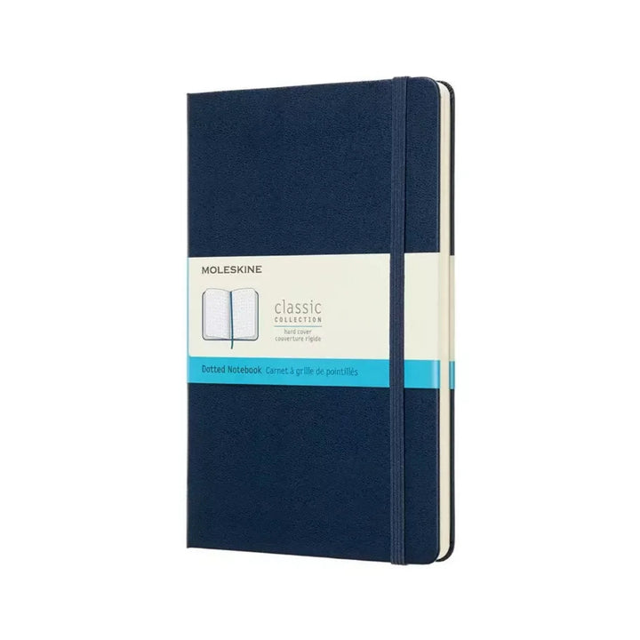 Moleskine Classic Large dotted hardcover notebook in Sapphire Blue, 13 x 21 cm