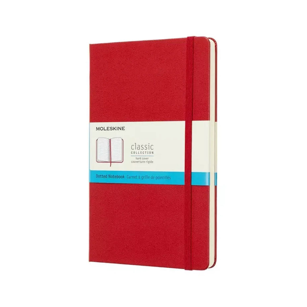 Moleskine Classic Large dotted hardcover notebook in Scarlet Red, 13 x 21 cm