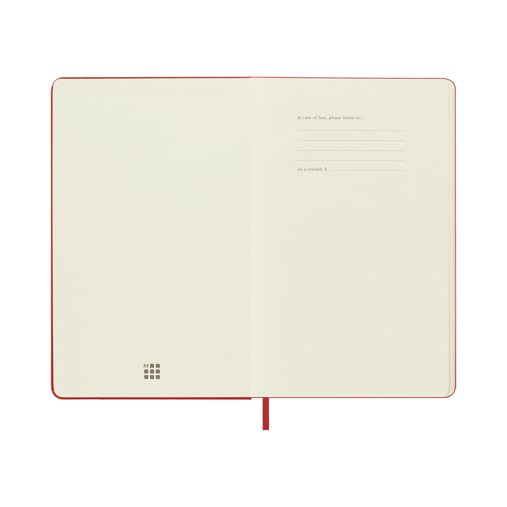 Moleskine Classic Large dotted hardcover notebook in Scarlet Red, 13 x 21 cm – photo 7