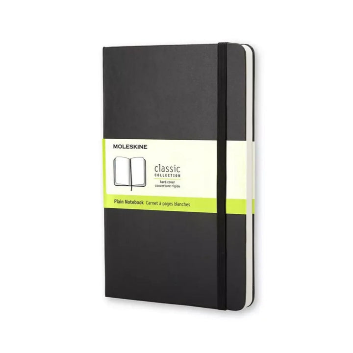 Moleskine Classic Large plain hardcover notebook in Black, 13 x 21 cm