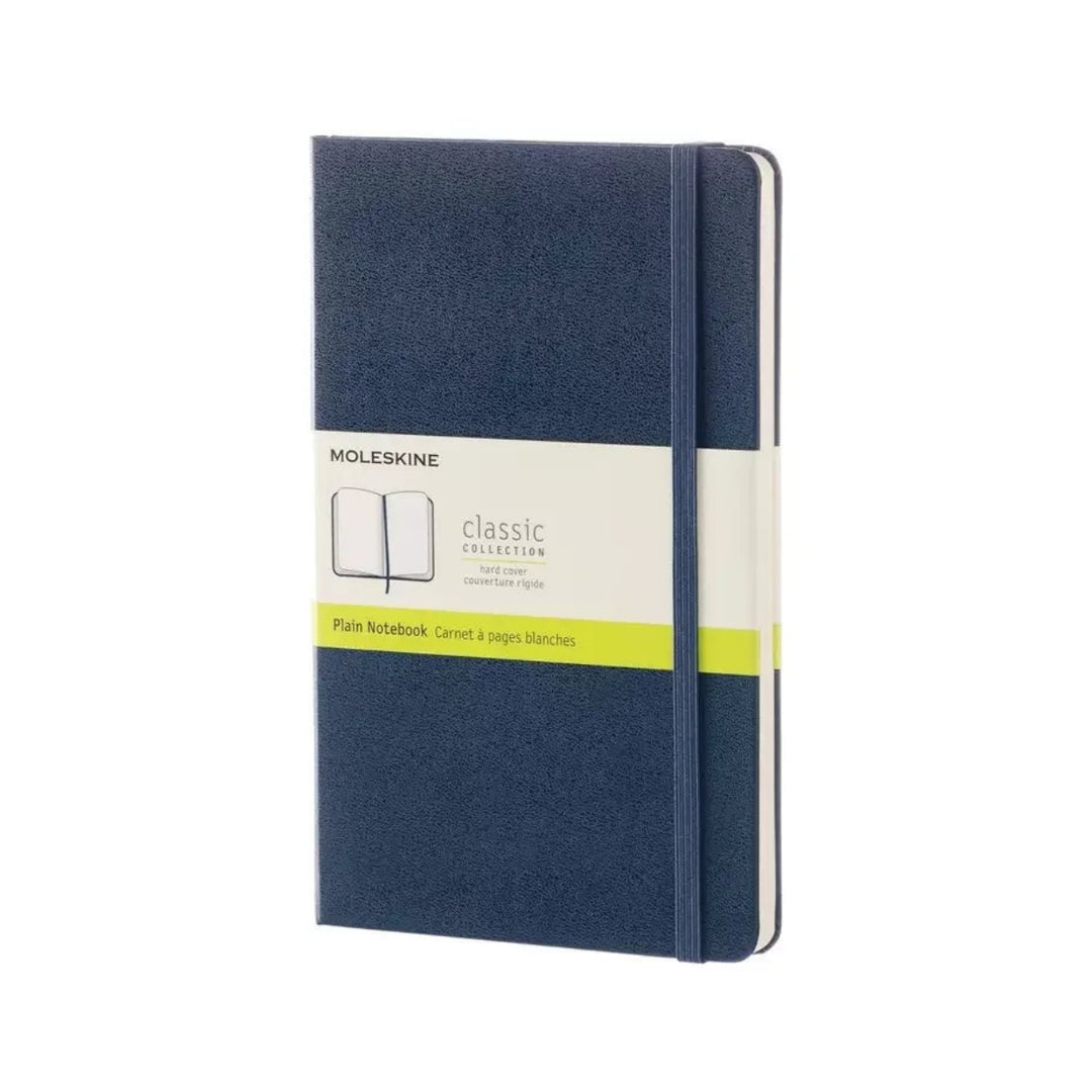 Moleskine Classic Large plain hardcover notebook in Sapphire Blue, 13 x 21 cm