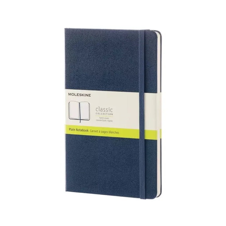 Moleskine Classic Large plain hardcover notebook in Sapphire Blue, 13 x 21 cm