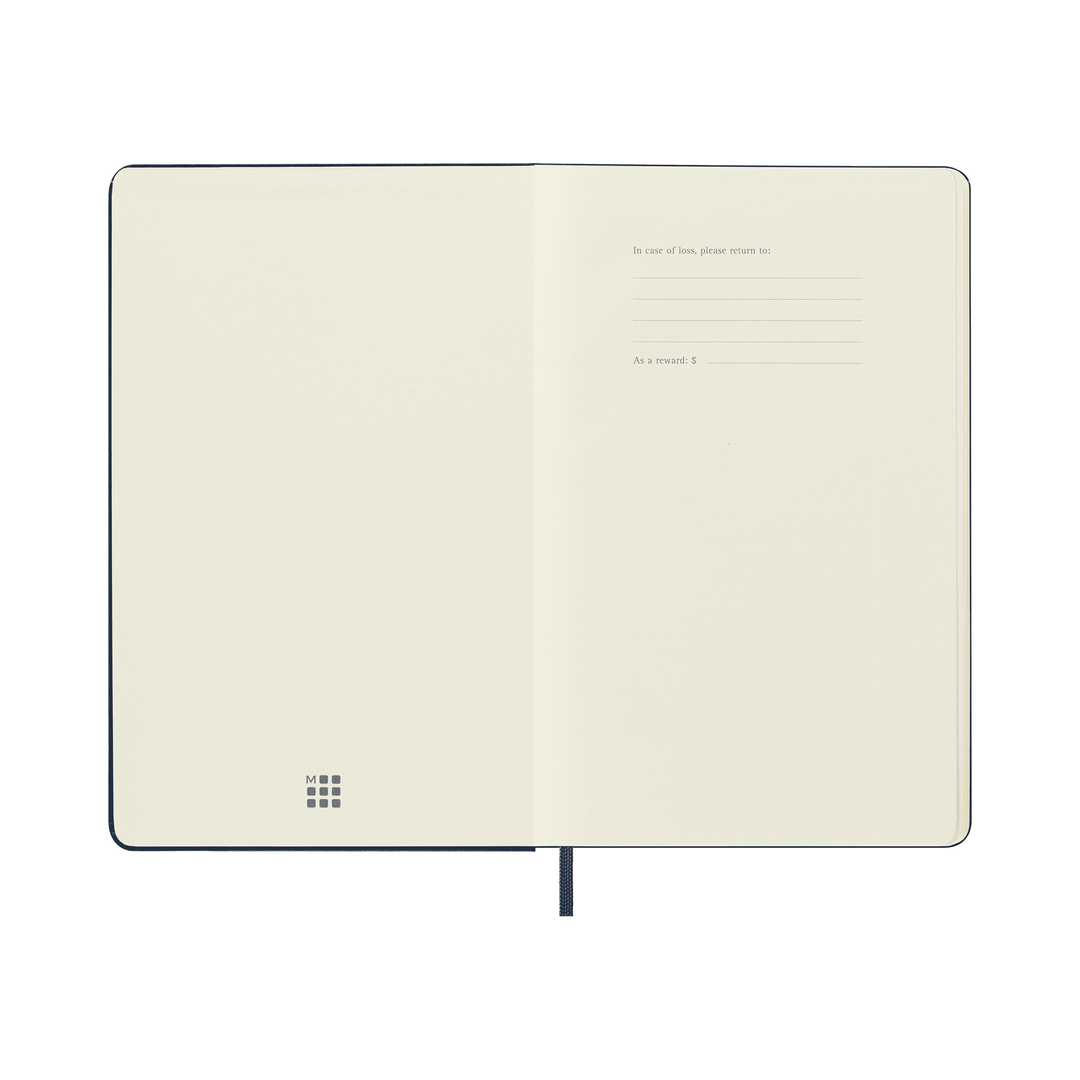 Moleskine Classic Large plain hardcover notebook in Sapphire Blue, 13 x 21 cm – photo 7