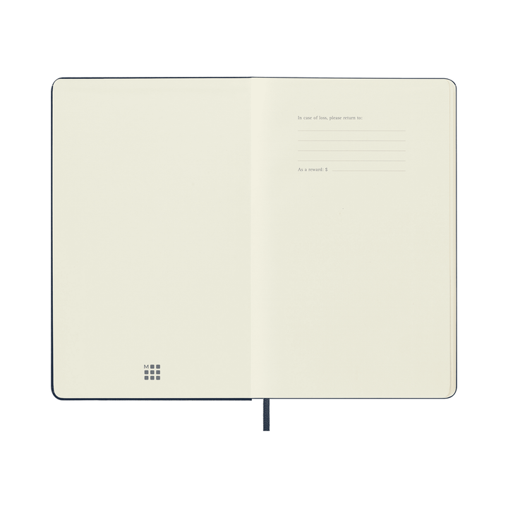 Moleskine Classic Large plain hardcover notebook in Sapphire Blue, 13 x 21 cm – photo 7