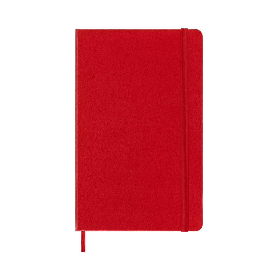 Moleskine Classic Large plain hardcover notebook in Scarlet Red, 13 x 21 cm
