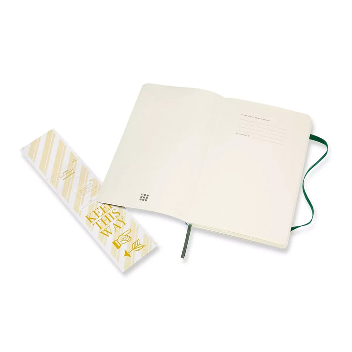 Moleskine Classic Large plain softcover notebook in Myrtle Green, 13 x 21 cm – photo 4