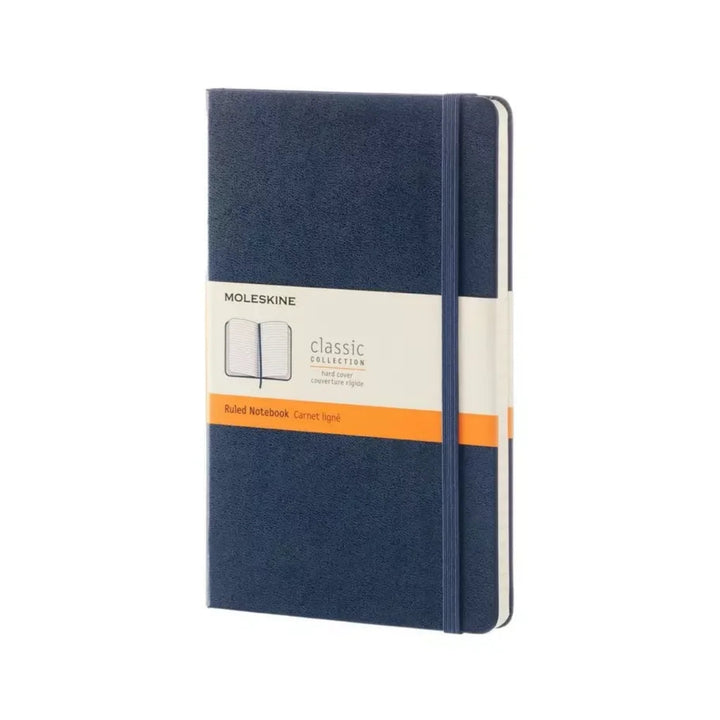 Moleskine Classic Large ruled hardcover notebook in Sapphire Blue, 13 x 21 cm